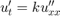 $u'_t = k u''_{xx}$
